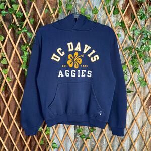 Vintage Y2K UC Davis Aggies’s Russell 90s boxy heavy hoodie